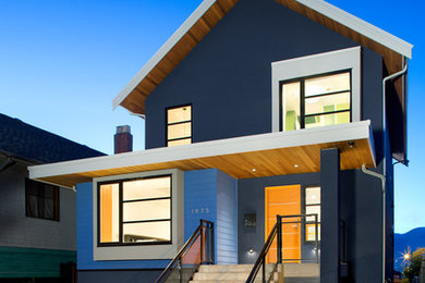 Inspiration for a modern exterior home remodel in Vancouver