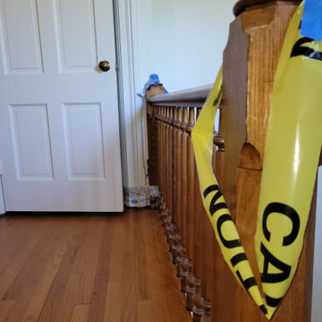 floor and stairway rehab in historical home