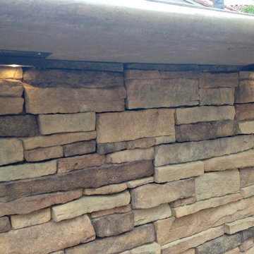 Lighting under Barbecue Island Counter top