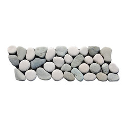 Ocean Mix Border Pebble Tile - Accent Trim And Border Tile