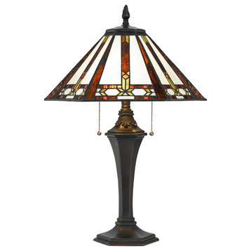60W 2 Tiffany Table Lamp