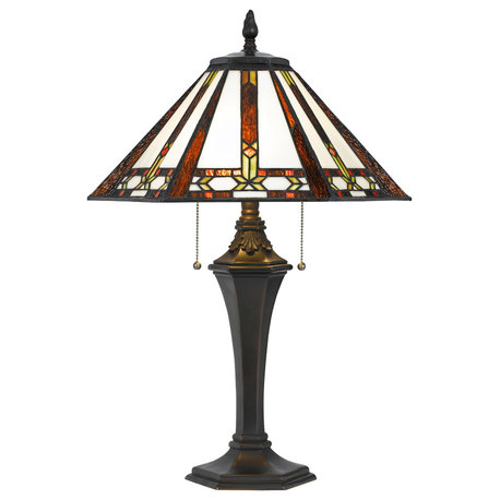 60W 2 Tiffany Table Lamp