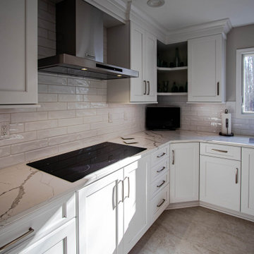 Greenfield Cabinetry White Kitchen, Office Area and Pantry Storage