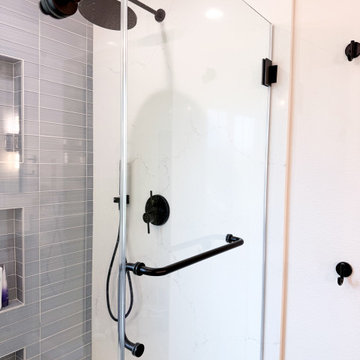 Timeless Bathroom Transformation: Texture, Balance & Custom Details