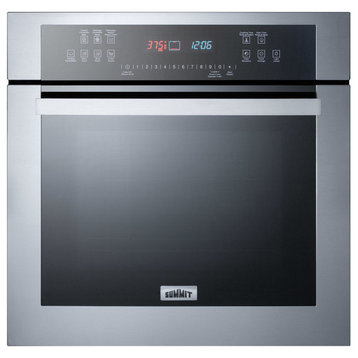 Summit SEW24SS 24"W 2.7 Cu. Ft. Single Electric Oven - Stainless Steel