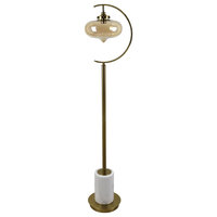 Dempsey 66.5" White Marble Floor Lamp