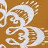 18"x14" Ikat Mandala, Geometric Print Placemat, Gold, Set of 4