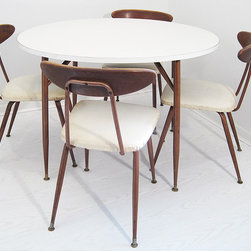 Mid-Century Dinette with White Tabletop - SOLD - Dining Sets