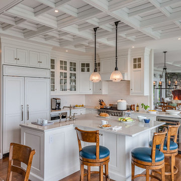 White Coastal Kitchen - North-by-Northeast -Custom Cape Cod Home