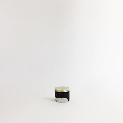 Small Concrete Jar / Two Tone - Decorative Jars And Urns