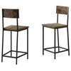 Pemberly Row Counter stool in Natural Wood (Set of 2)