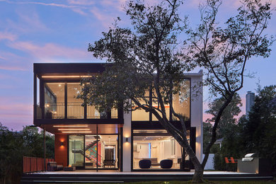 Example of a minimalist exterior home design in DC Metro