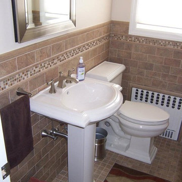 Staggered Stone Shower