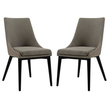 Viscount Set of 2 Fabric Dining Side Chairs