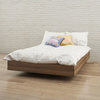 Nexera Alibi Engineered Wood Full Platform Bed in Walnut