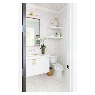 Downstairs Powder - Transitional - Powder Room - Austin - by Lauren ...