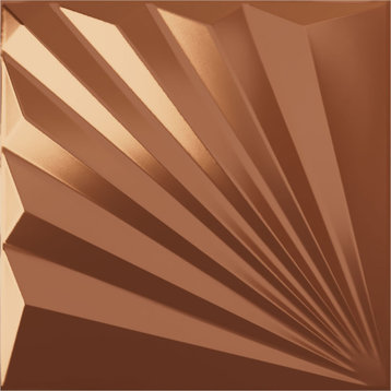 Aire EnduraWall Decorative 3D Wall Panel, 19.625"Wx19.625"H, Copper