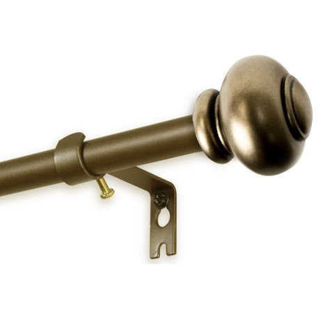 Yolanda Curtain Rod, Antique Gold, 28-48"