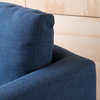 GDF Studio Hahn Mid Century Modern Swivel Armchair, Navy Blue