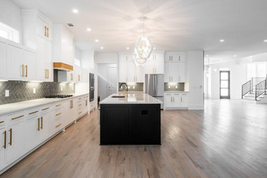 Minimalist kitchen photo in Atlanta