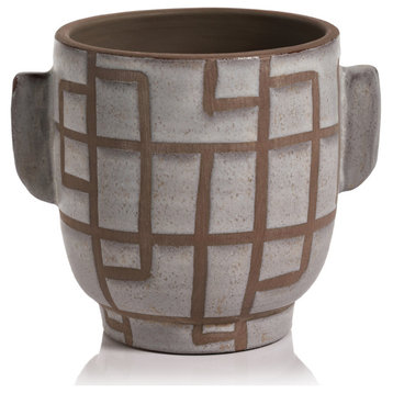 Odette 8" Tall Ceramic Decorative Vase / Planter