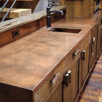 Fire Tower Saloon Countertop and Cabinents