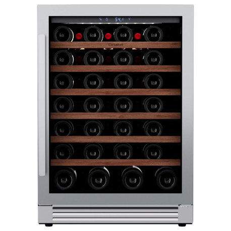Ca'Lefort 24" 54-Bottle Built-In Wine Cooler Refrigerator Single Zone GlassDoor