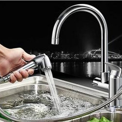 New Brass Pull Down Mixer Kitchen Sink Faucet TC289F - Kitchen Faucets