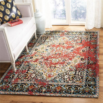 Safavieh Classic Vintage 8' x 10' Rug in Red and Charcoal