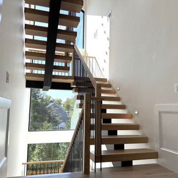 Project #139 | Four Story Modern Floating Staircase
