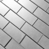 Forever 3 in x 6 in Glass Subway Tile in Matte Eternal Silver