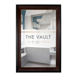 Walnut Floor Mirror with TV - Floor Mirrors