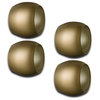 Atmosfera Napkin Ring Plutone 4-Piece Set, Materic Gold