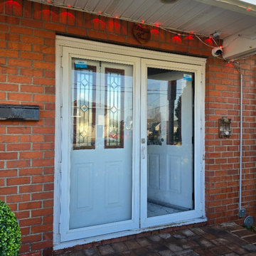 Deux 1717 double doors in Gray Graphite