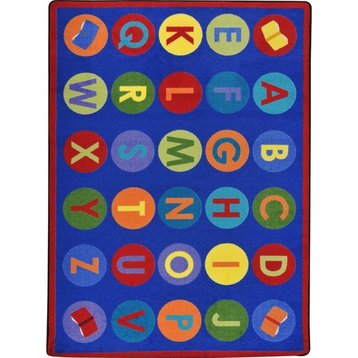 Library Dots Rug, 5'4"x7'8"