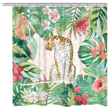 Cheetah in the Jungle Shower Curtain
