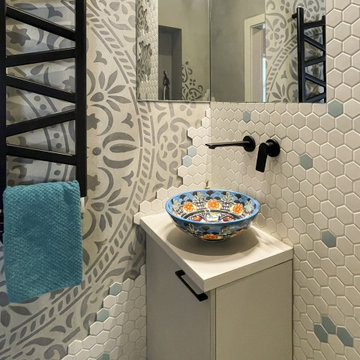 Bathroom with a Mexican Vessel Sink