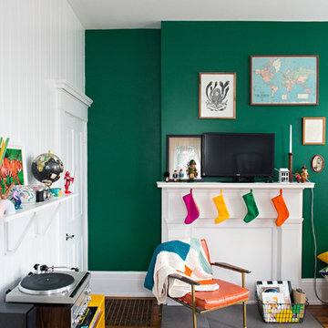 My Houzz: Bright and Playful Colors in a Kentucky Family Home