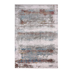 Feizy 3902FMLT Cadiz Machine Made Gray / Blue Area Rug - 2'-2" X 3'-2"