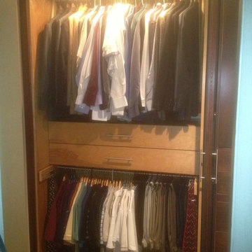 Custom Cherry Master Closet Makeover