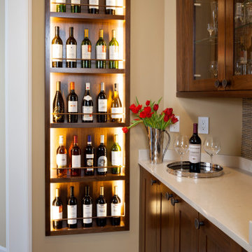 Transitional White & Walnut Kitchen | Rutt Cabinetry | Jack Rosen Custom Kitchen