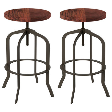 Set of 2 Adjustable Barstools