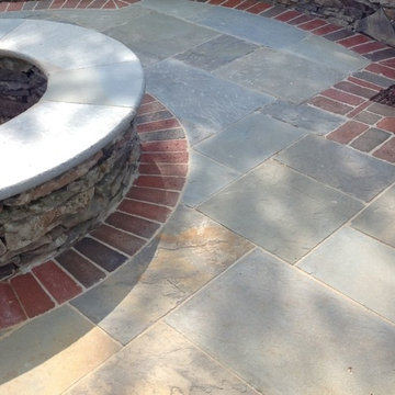 Bluestone and Brick Paving