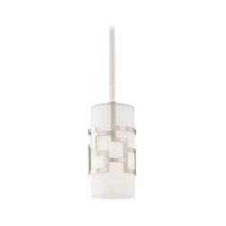 George Kovacs 1 Light mini Pendant in Brushed Nickel Finish P196-08 - Pendant Lighting
