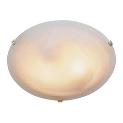 Trans Globe Lighting - Cracka 4-Light Flushmount, Rubbed Oil Bronze With White Marbleized - Flush-mount Ceiling Lighting