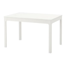 EKEDALEN Table extensible, blanc - Dining Tables