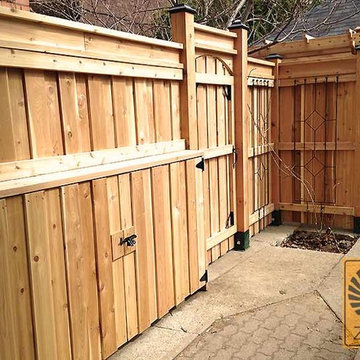 Cedar patio and fence