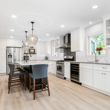 Modern Kitchen Remodel Done in an Alabaster Color