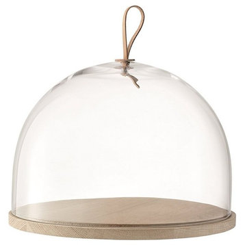 LSA International Ivalo Dome and Ash Base 12.5"x8", Clear