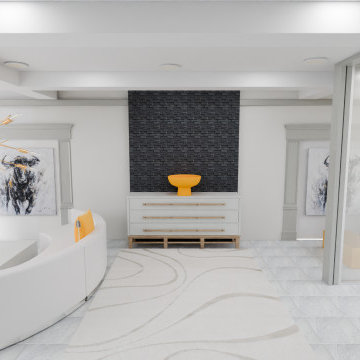 Building Lobby 3D Rendering